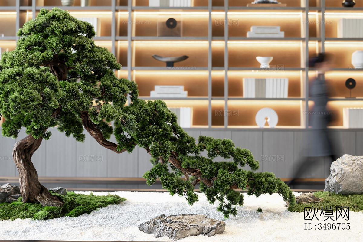 新中式售楼处效果图下载（渲染图14）