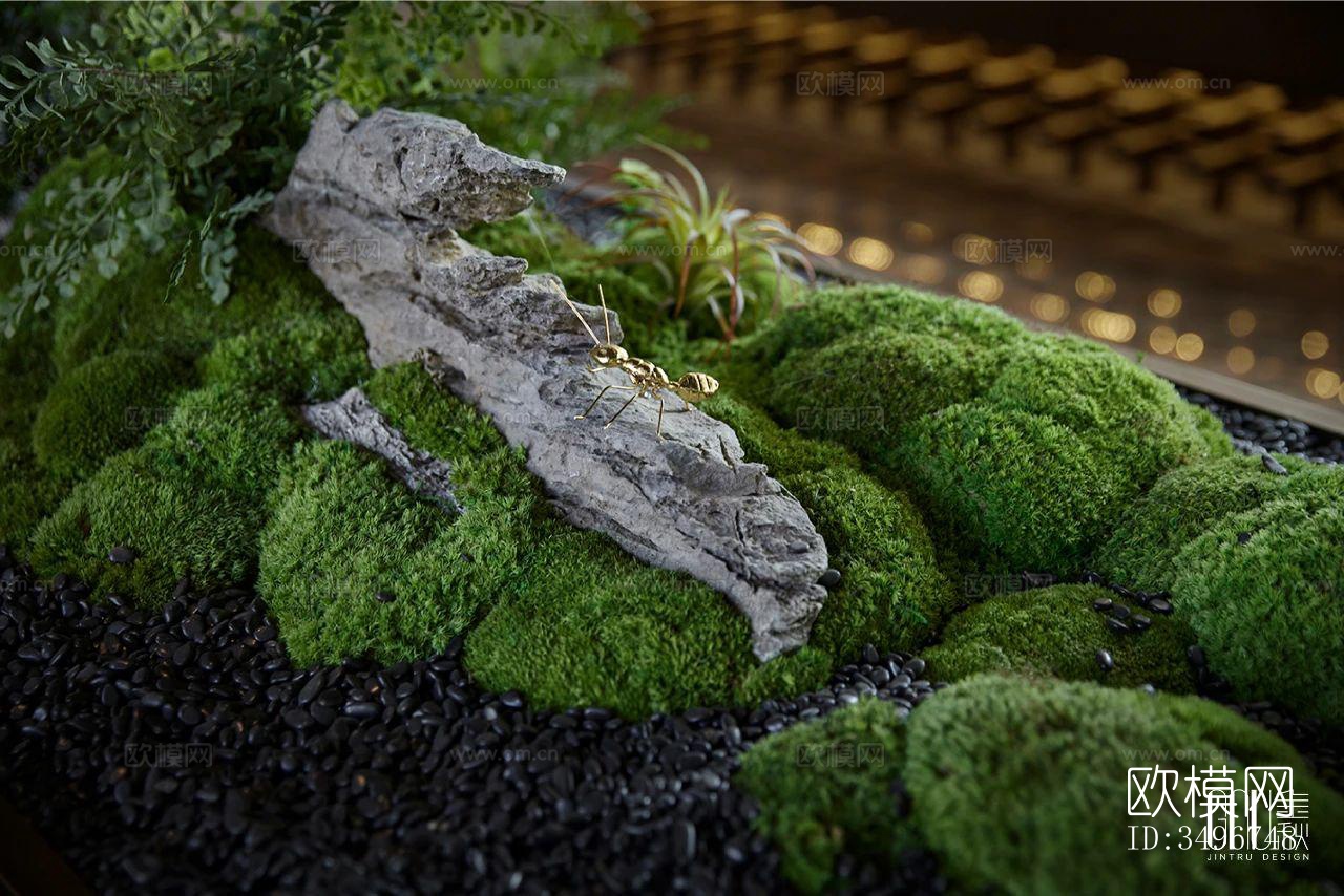 新中式售楼处效果图下载（渲染图1）