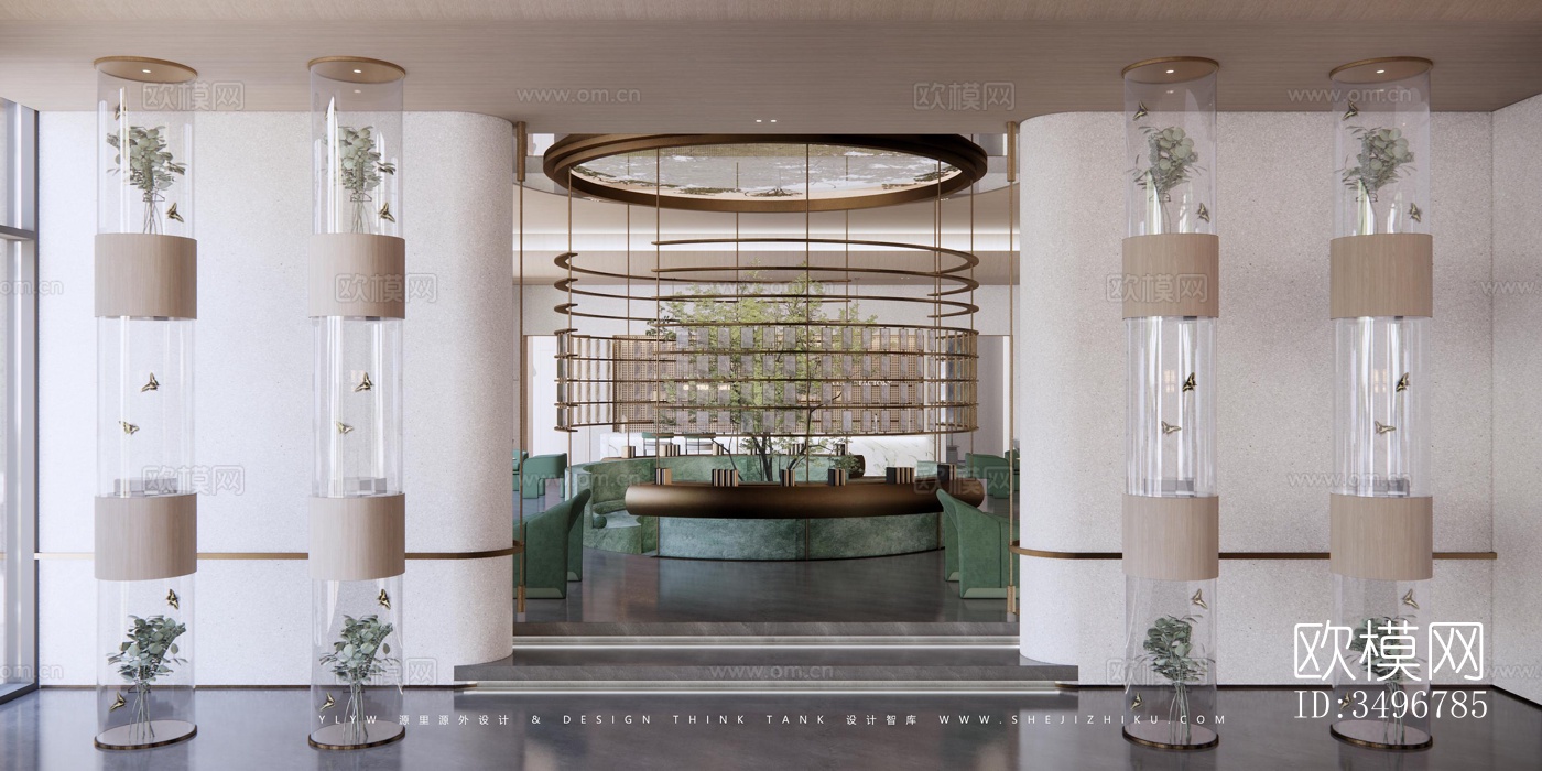 现代售楼处效果图下载（渲染图3）