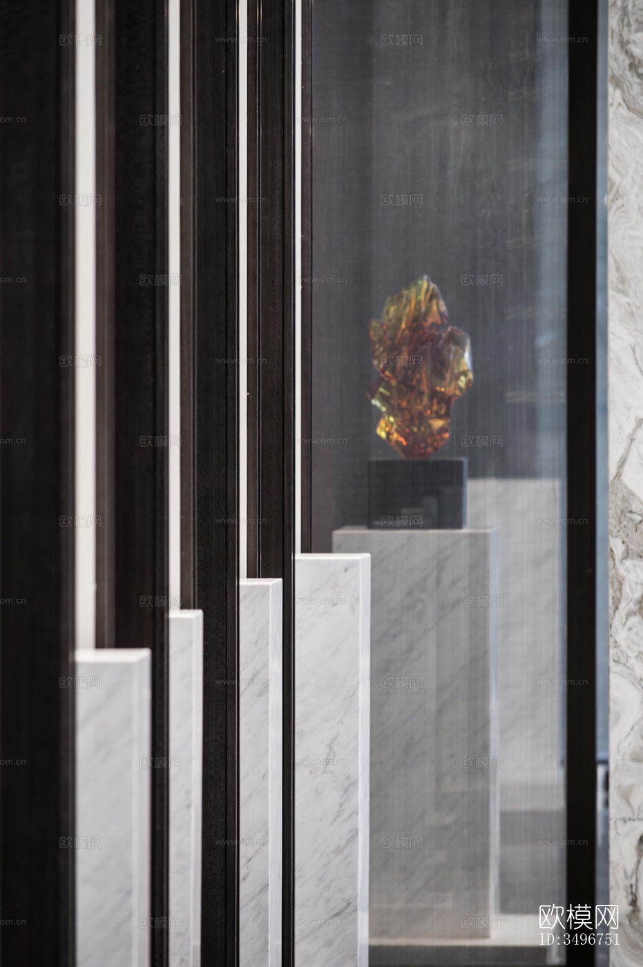 新中式售楼处效果图下载（渲染图2）