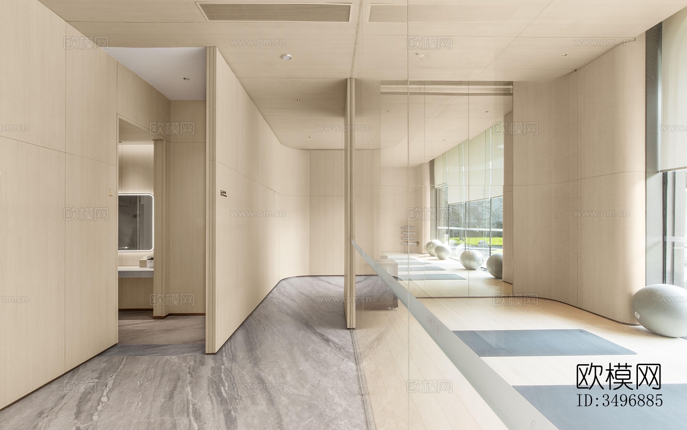 现代售楼处效果图下载（渲染图7）