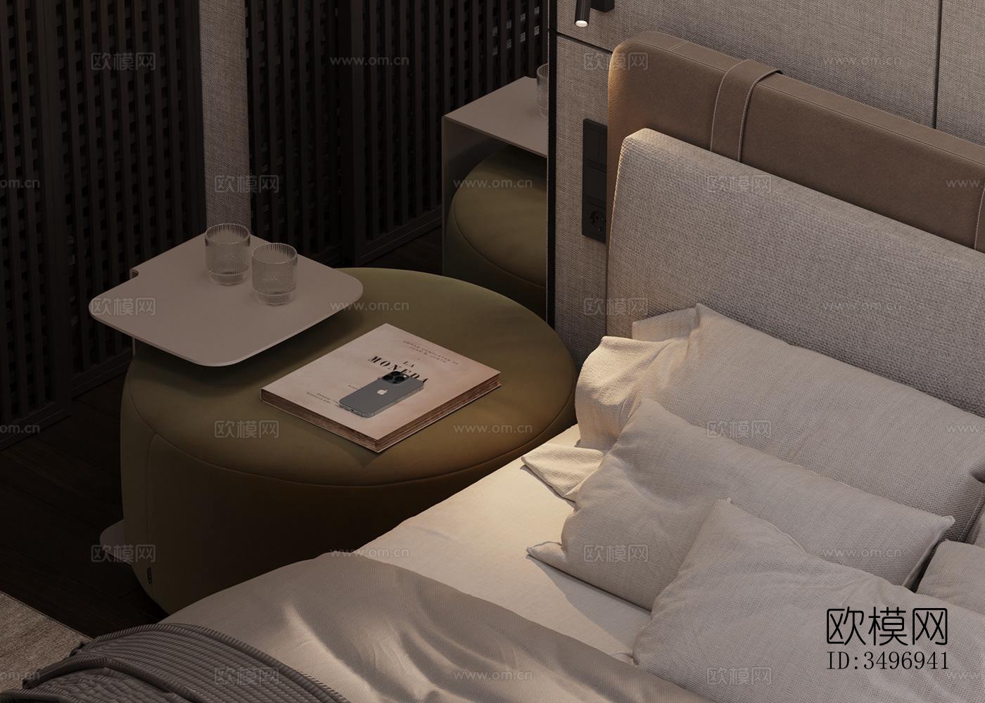 现代大平层效果图下载（渲染图7）