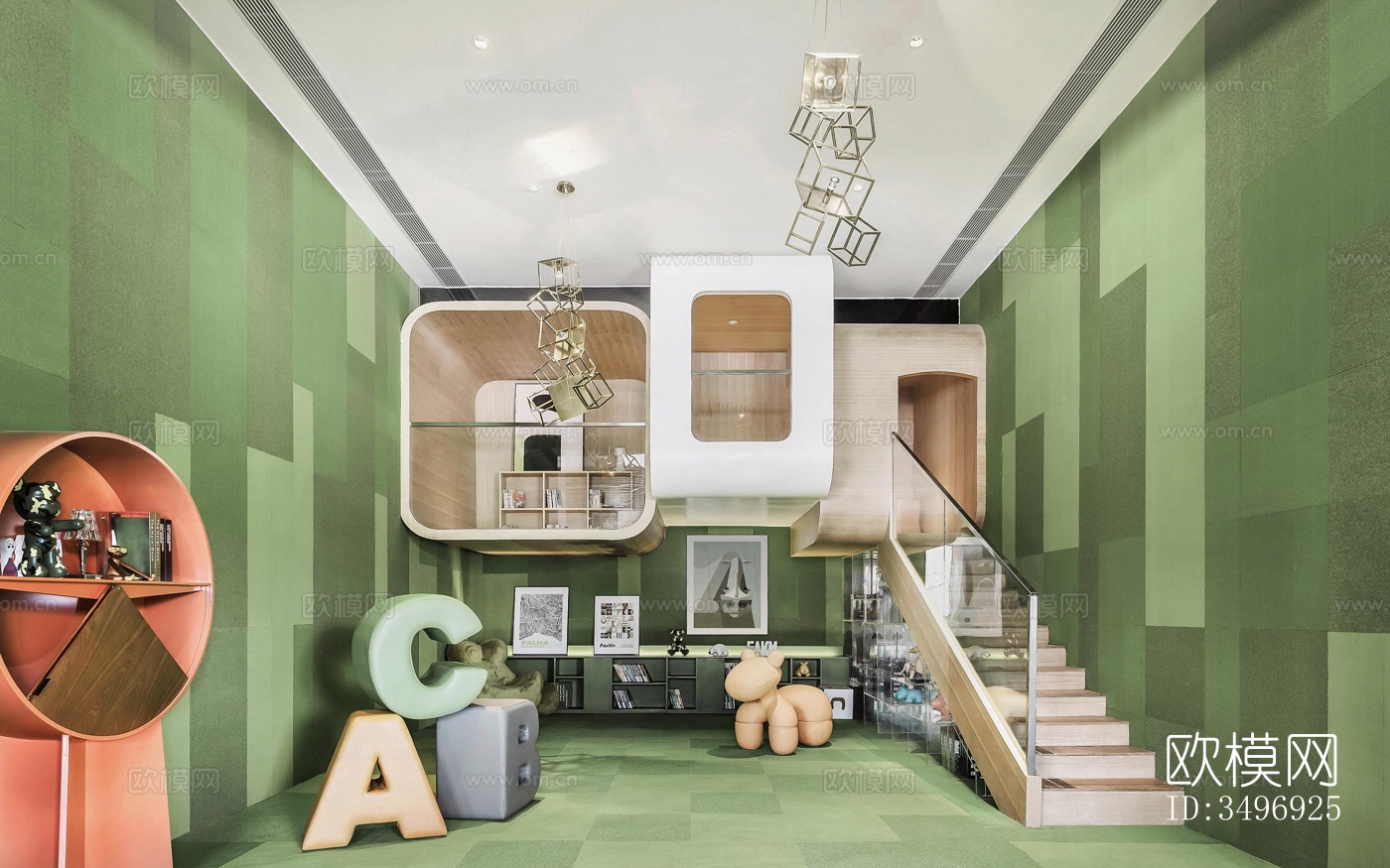 现代售楼处效果图下载（渲染图4）