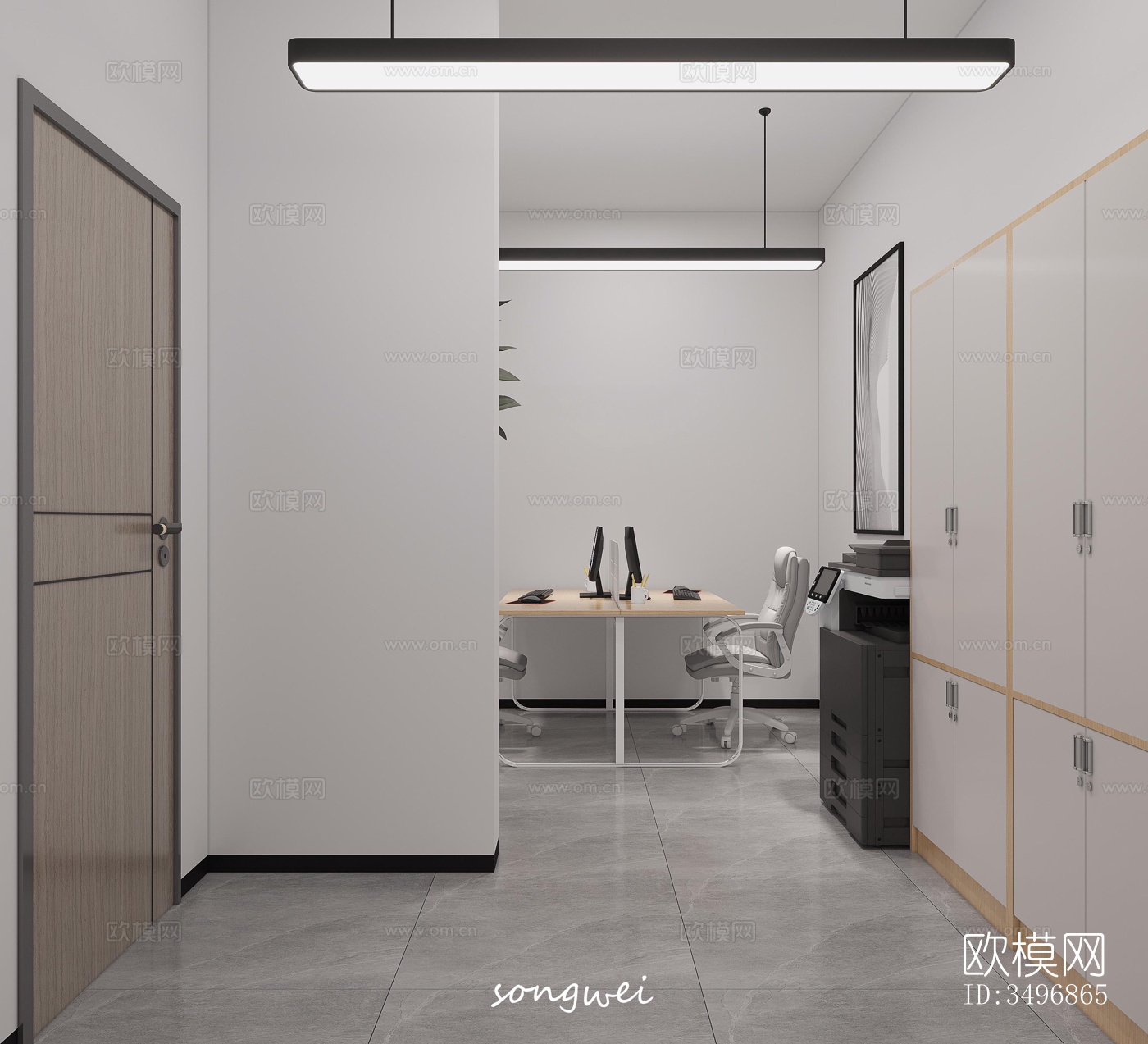 现代售楼处效果图下载（渲染图7）