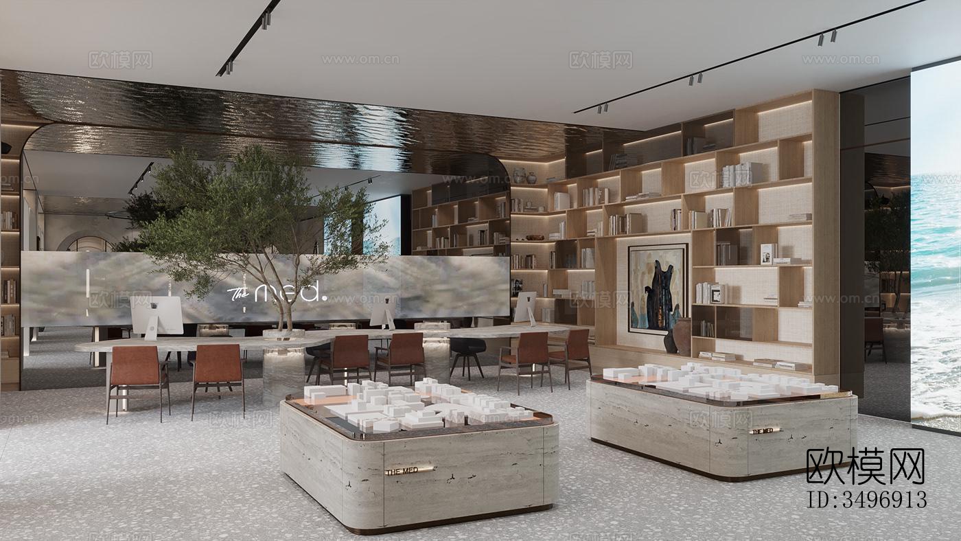 现代售楼处效果图下载（渲染图13）