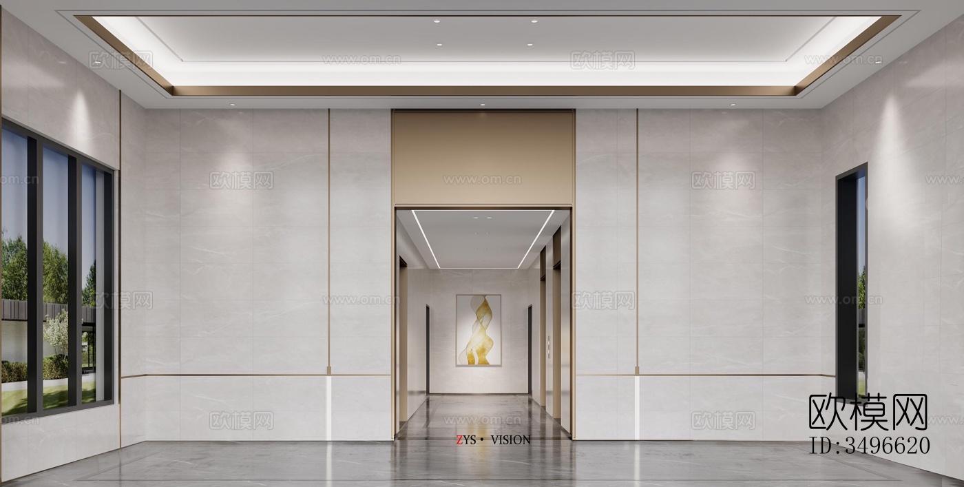 新中式售楼处效果图下载（渲染图19）