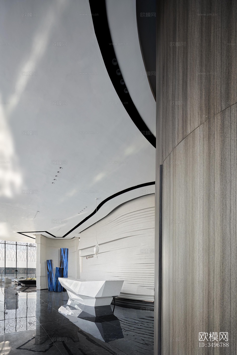 现代售楼处效果图下载（渲染图13）