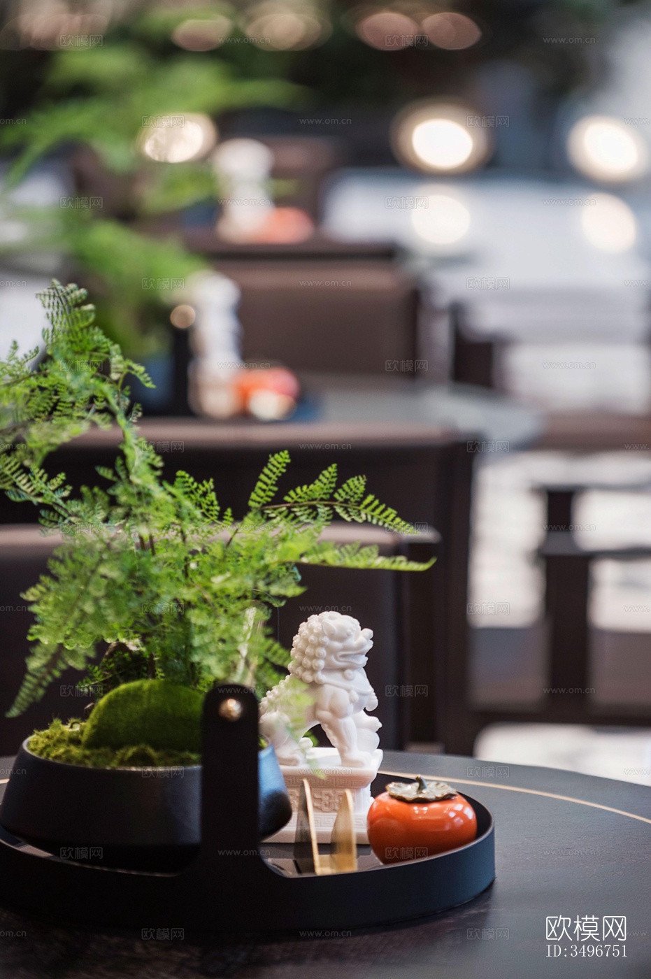 新中式售楼处效果图下载（渲染图8）