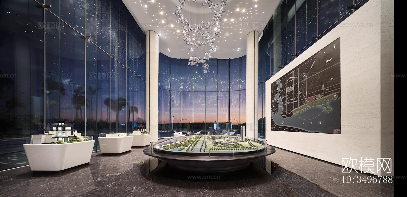 现代售楼处效果图下载（渲染图6）
