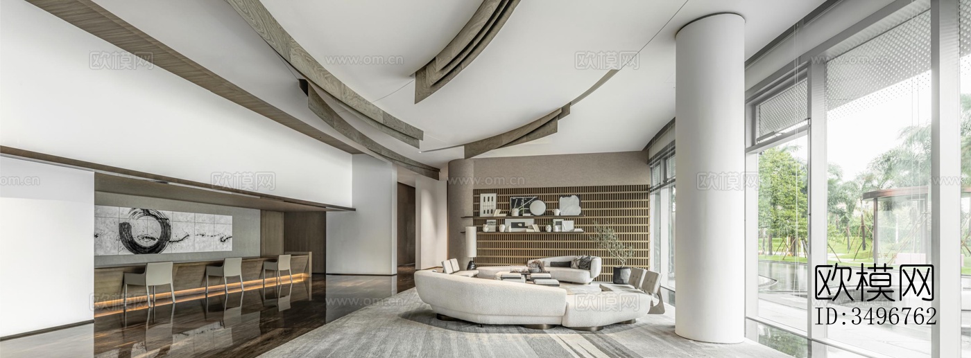 现代售楼处效果图下载（渲染图12）