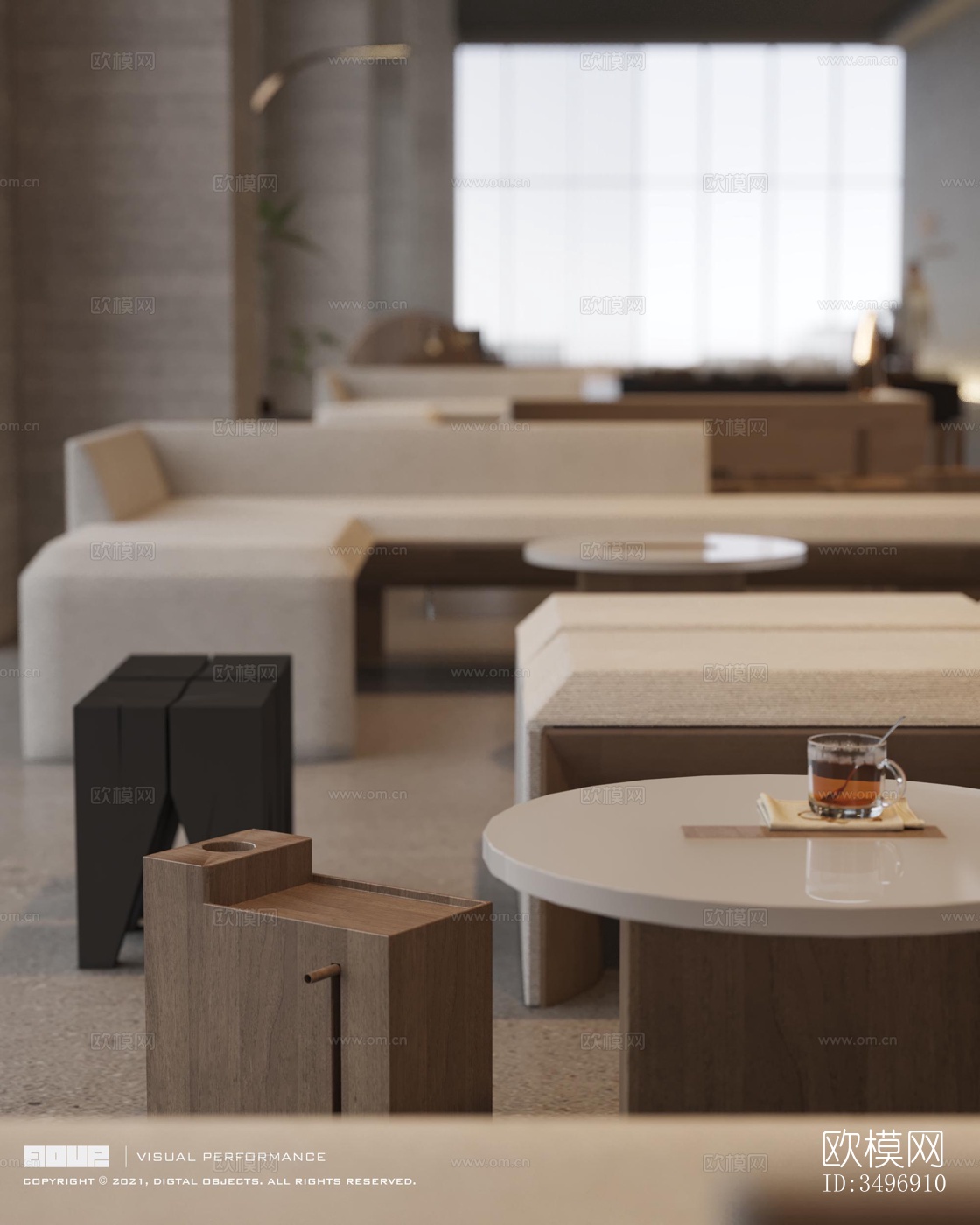 现代售楼处效果图下载（渲染图15）