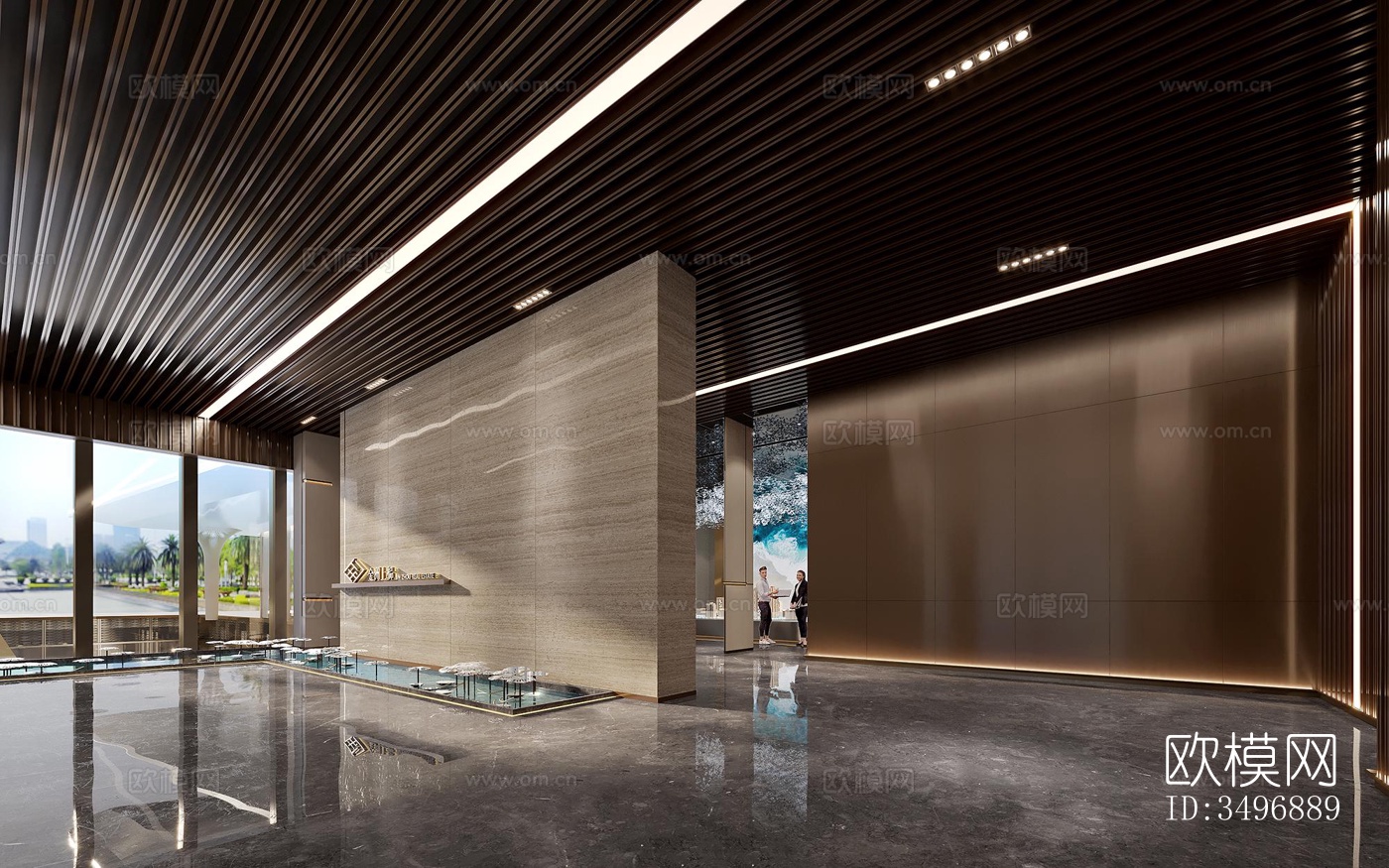 现代售楼处效果图下载（渲染图5）