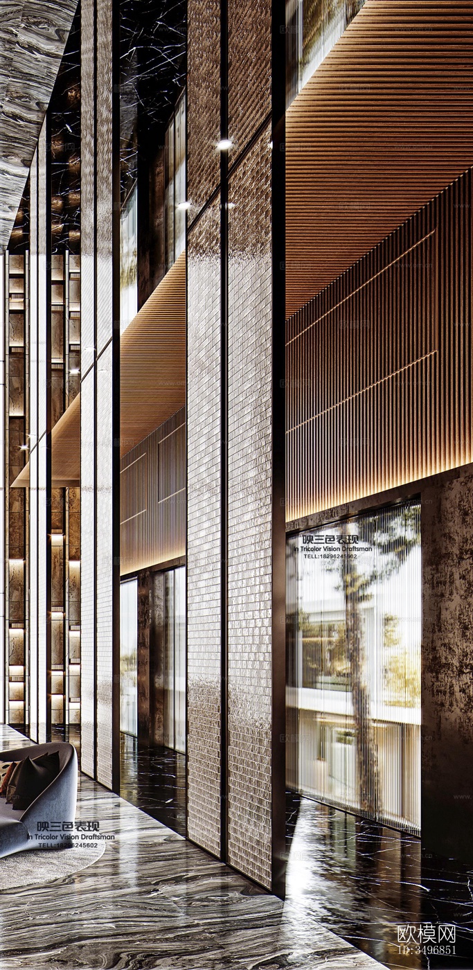 现代售楼处效果图下载（渲染图11）