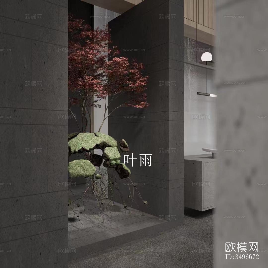 新中式售楼处效果图下载（渲染图3）