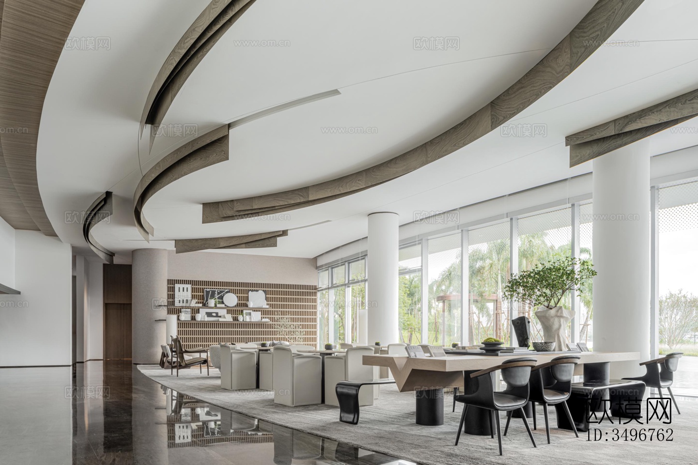 现代售楼处效果图下载（渲染图18）