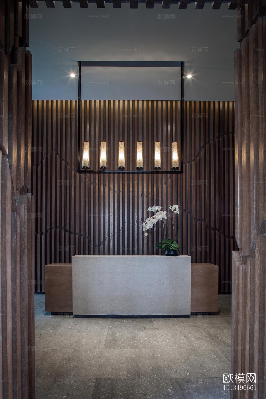 新中式售楼处效果图下载（渲染图7）