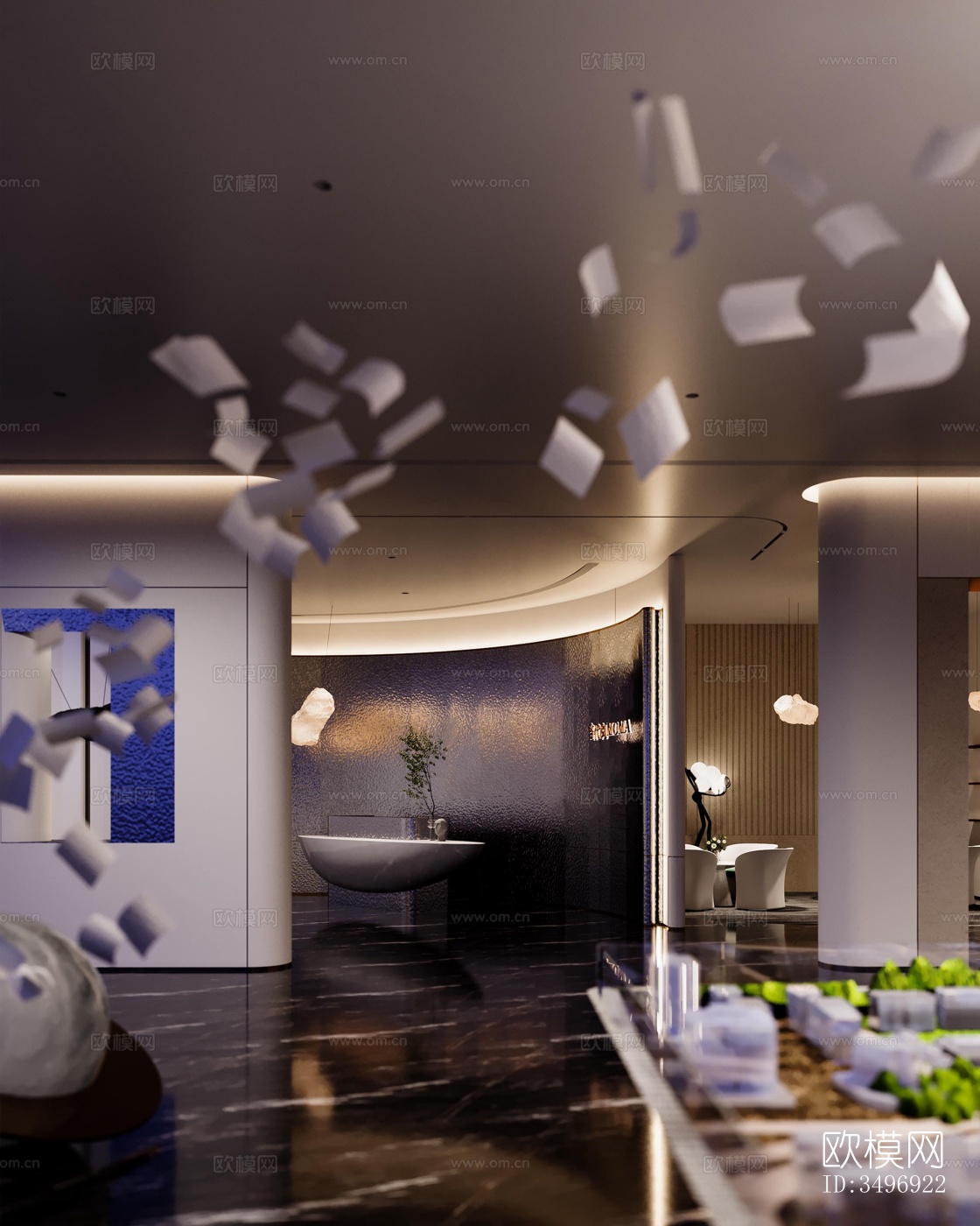 现代售楼处效果图下载（渲染图13）