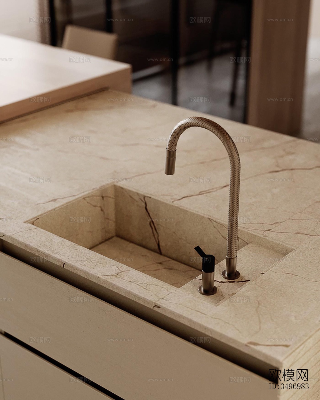 现代大平层效果图下载（渲染图5）