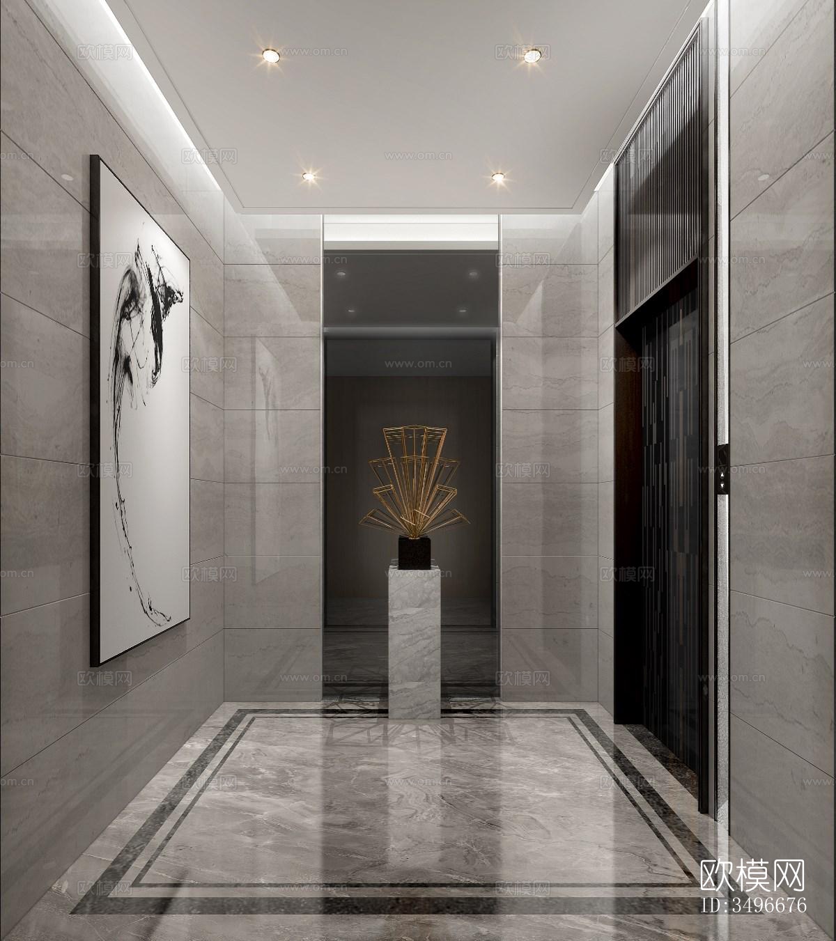 新中式售楼处效果图下载（渲染图2）