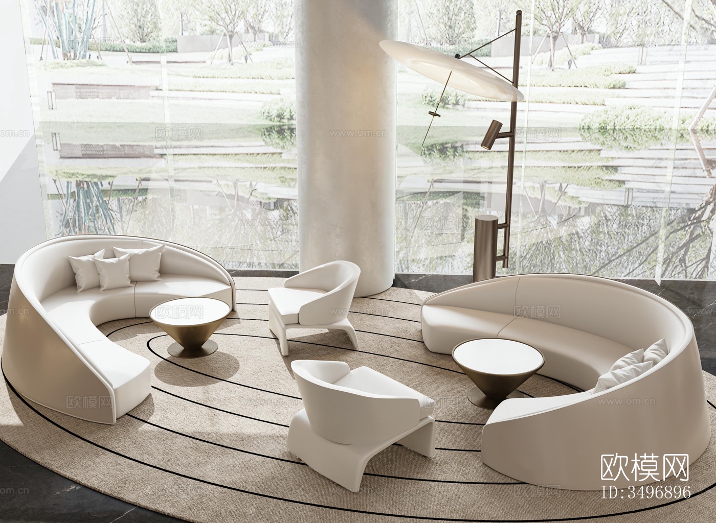 现代售楼处效果图下载（渲染图10）