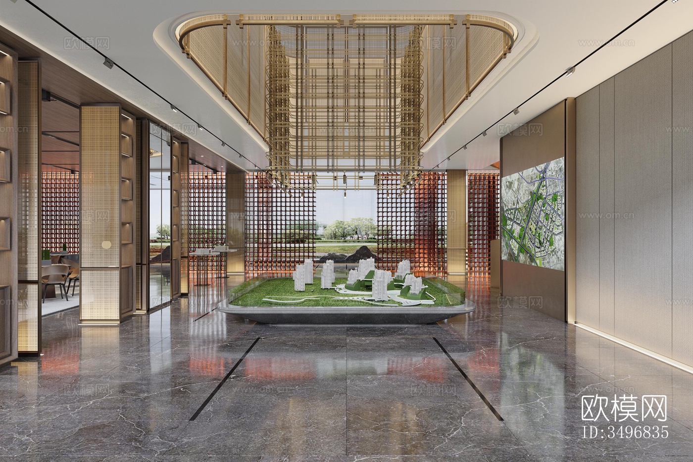 现代售楼处效果图下载（渲染图6）