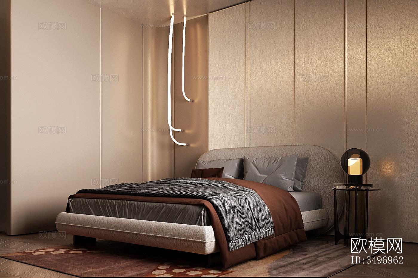 现代大平层效果图下载（渲染图11）