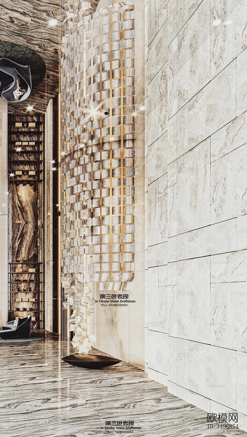 现代售楼处效果图下载（渲染图8）