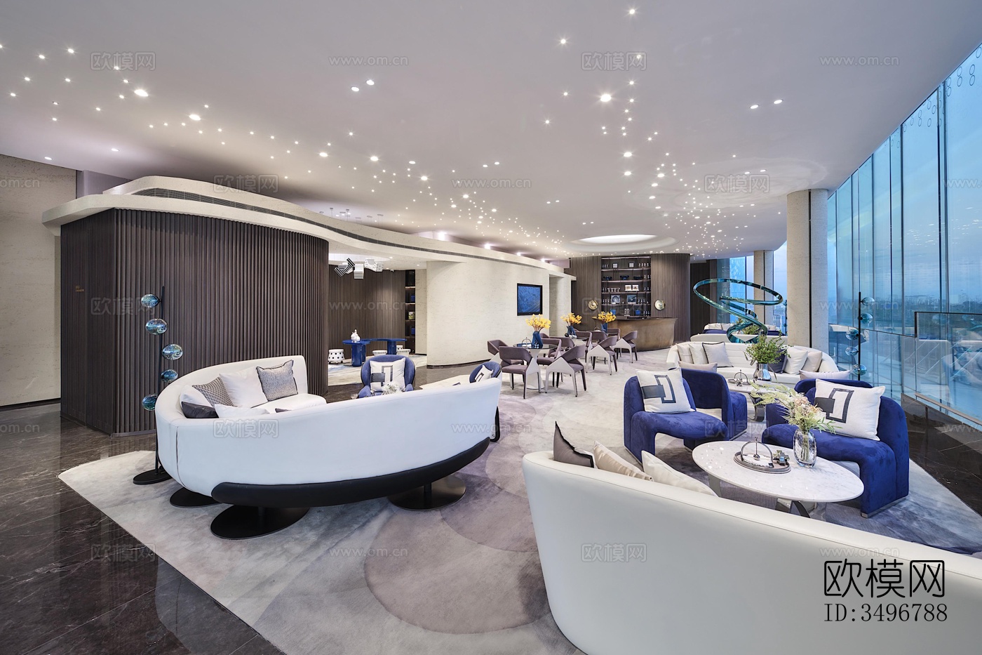 现代售楼处效果图下载（渲染图9）