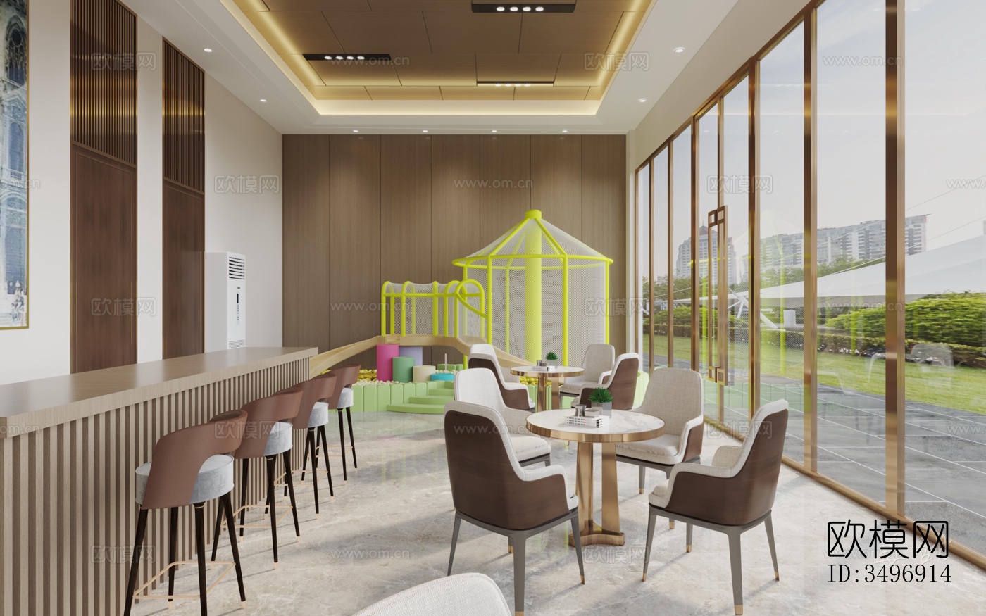 现代售楼处效果图下载（渲染图6）