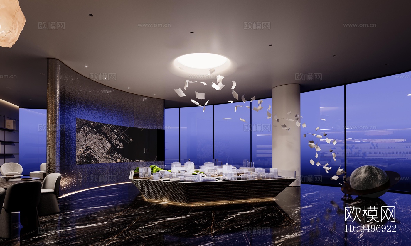 现代售楼处效果图下载（渲染图17）