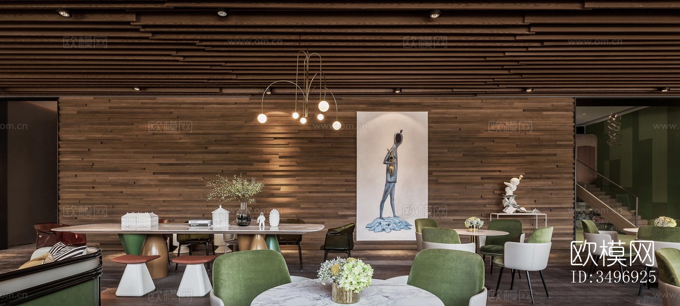 现代售楼处效果图下载（渲染图1）