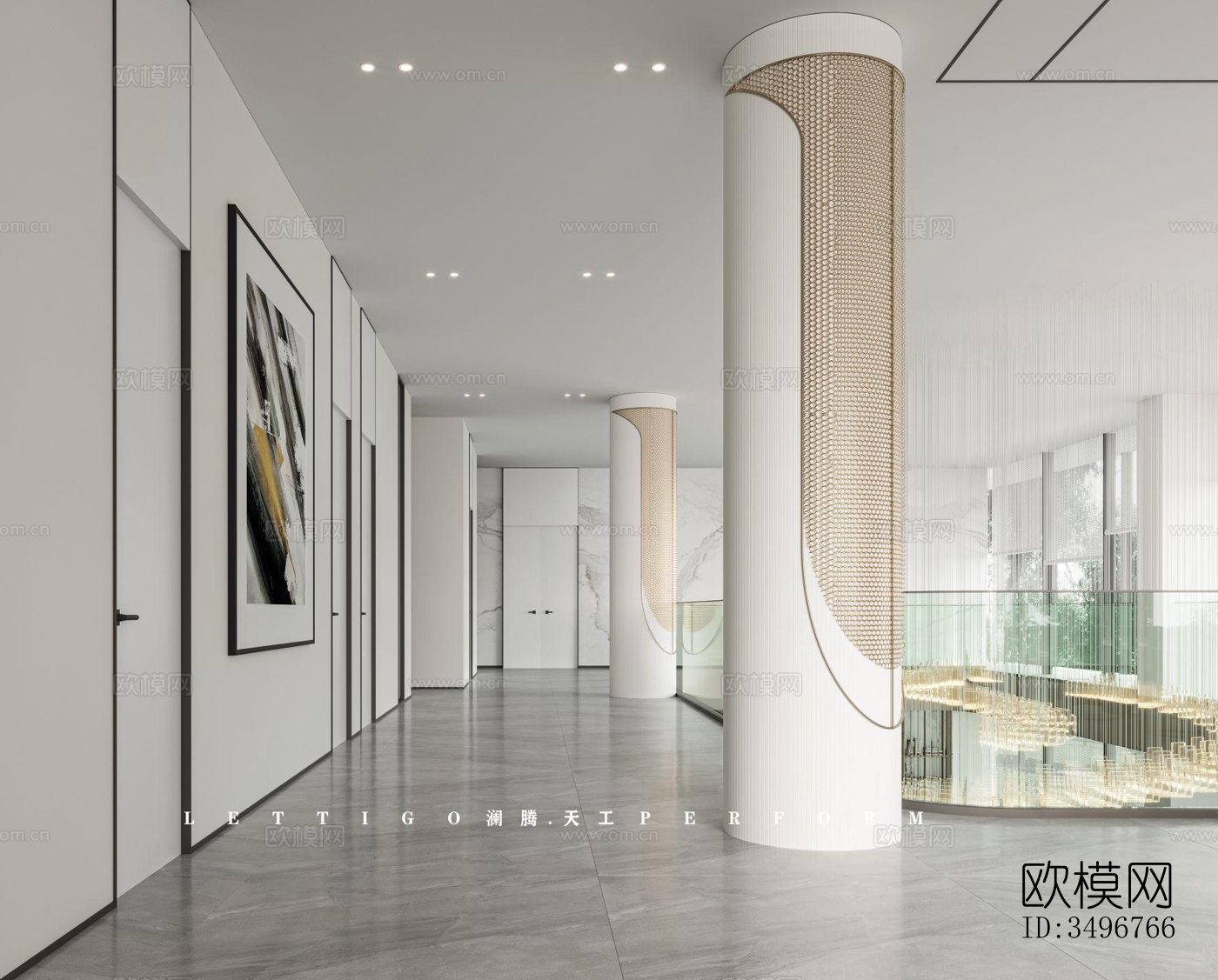 现代售楼处效果图下载（渲染图6）