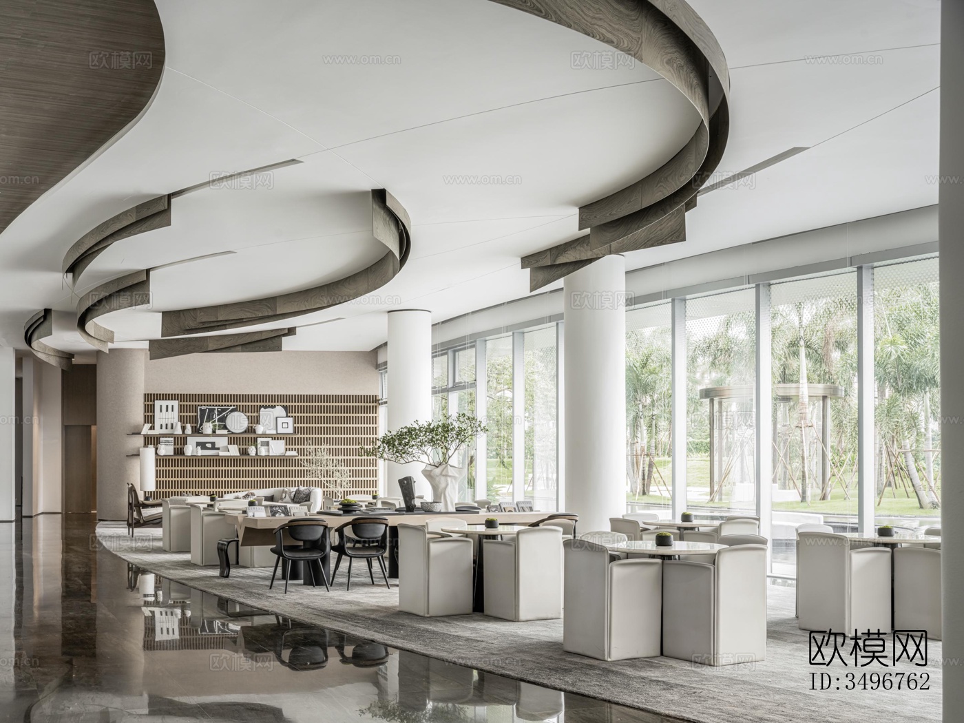 现代售楼处效果图下载（渲染图19）