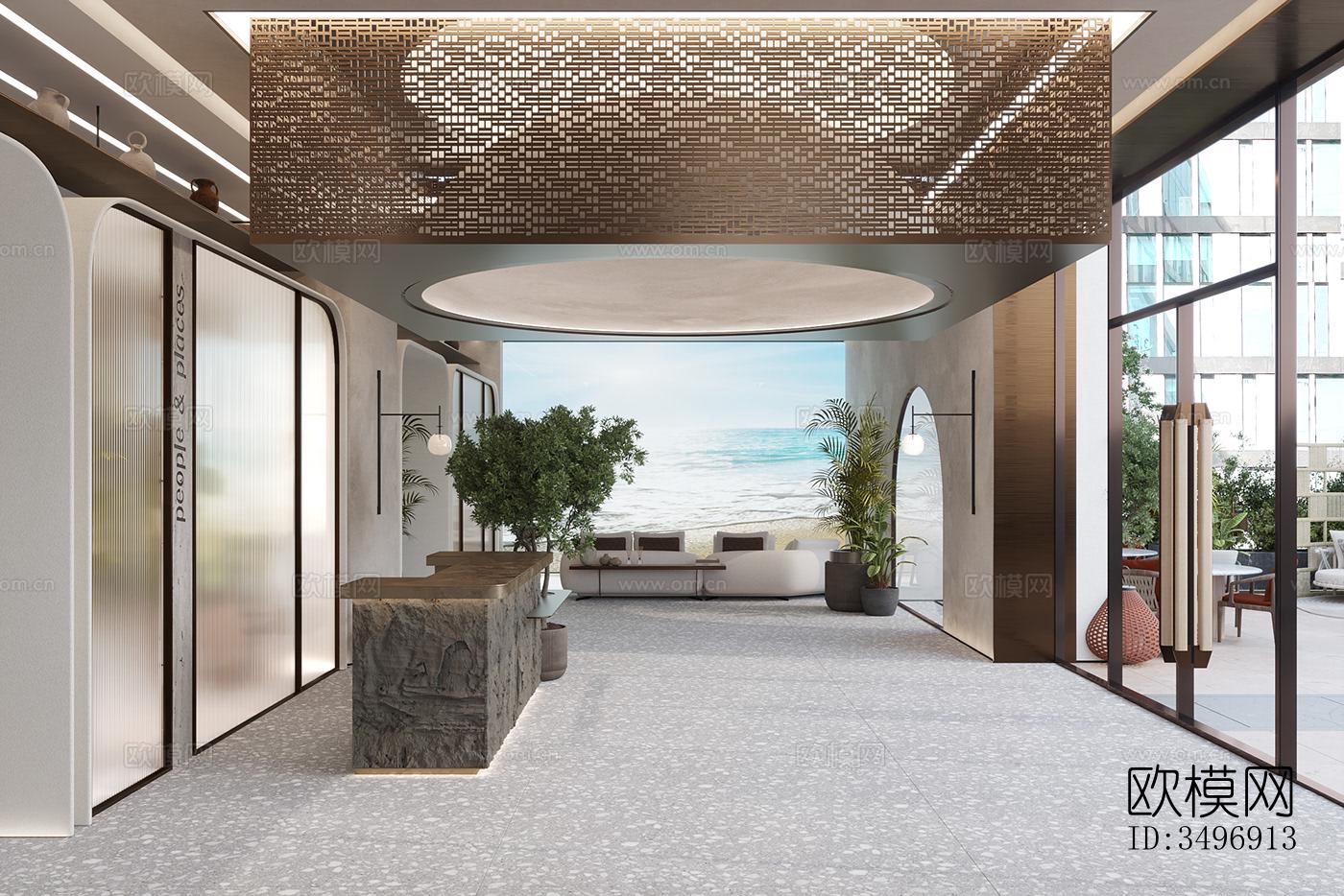 现代售楼处效果图下载（渲染图9）