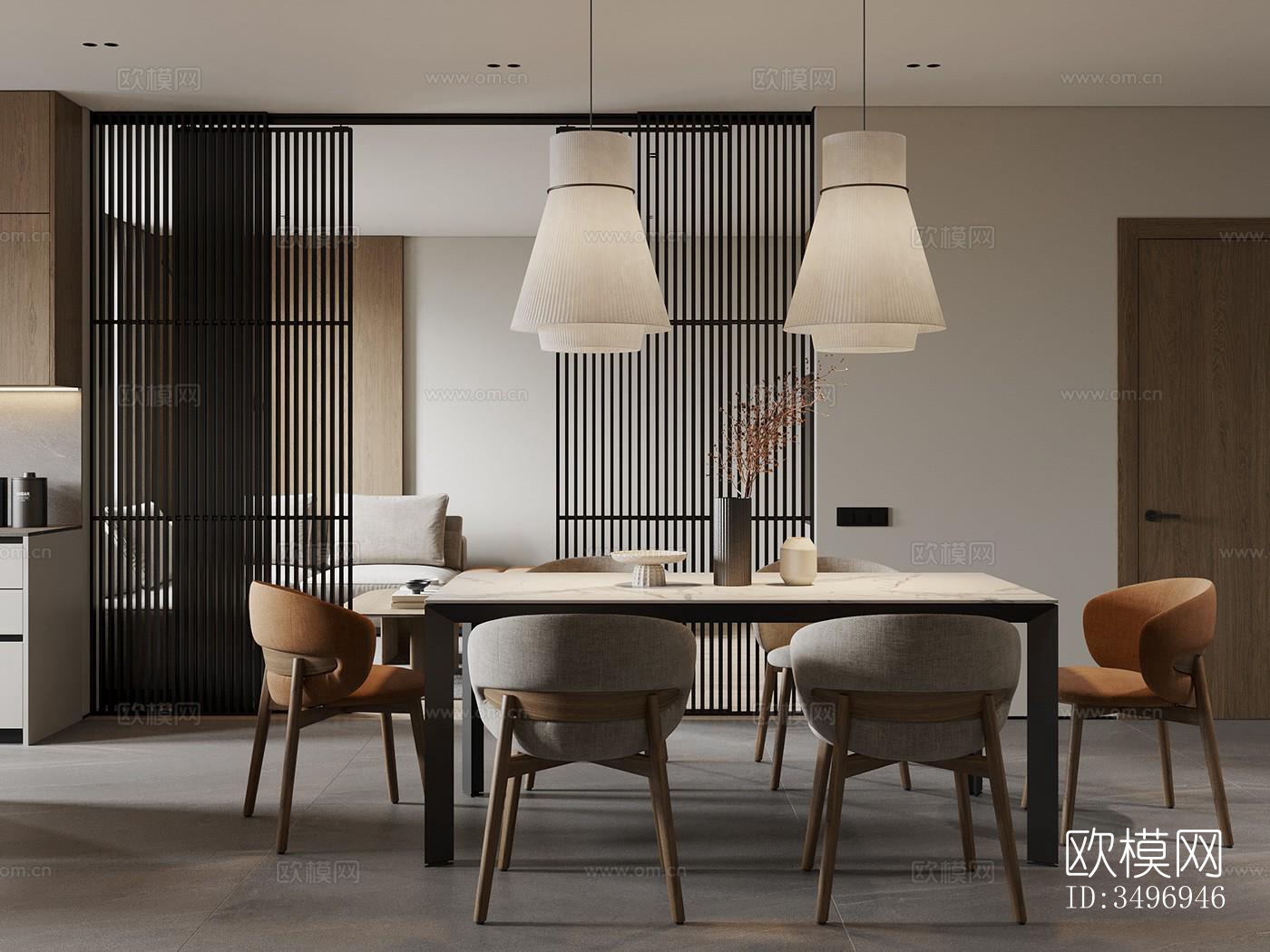 现代大平层效果图下载（渲染图17）