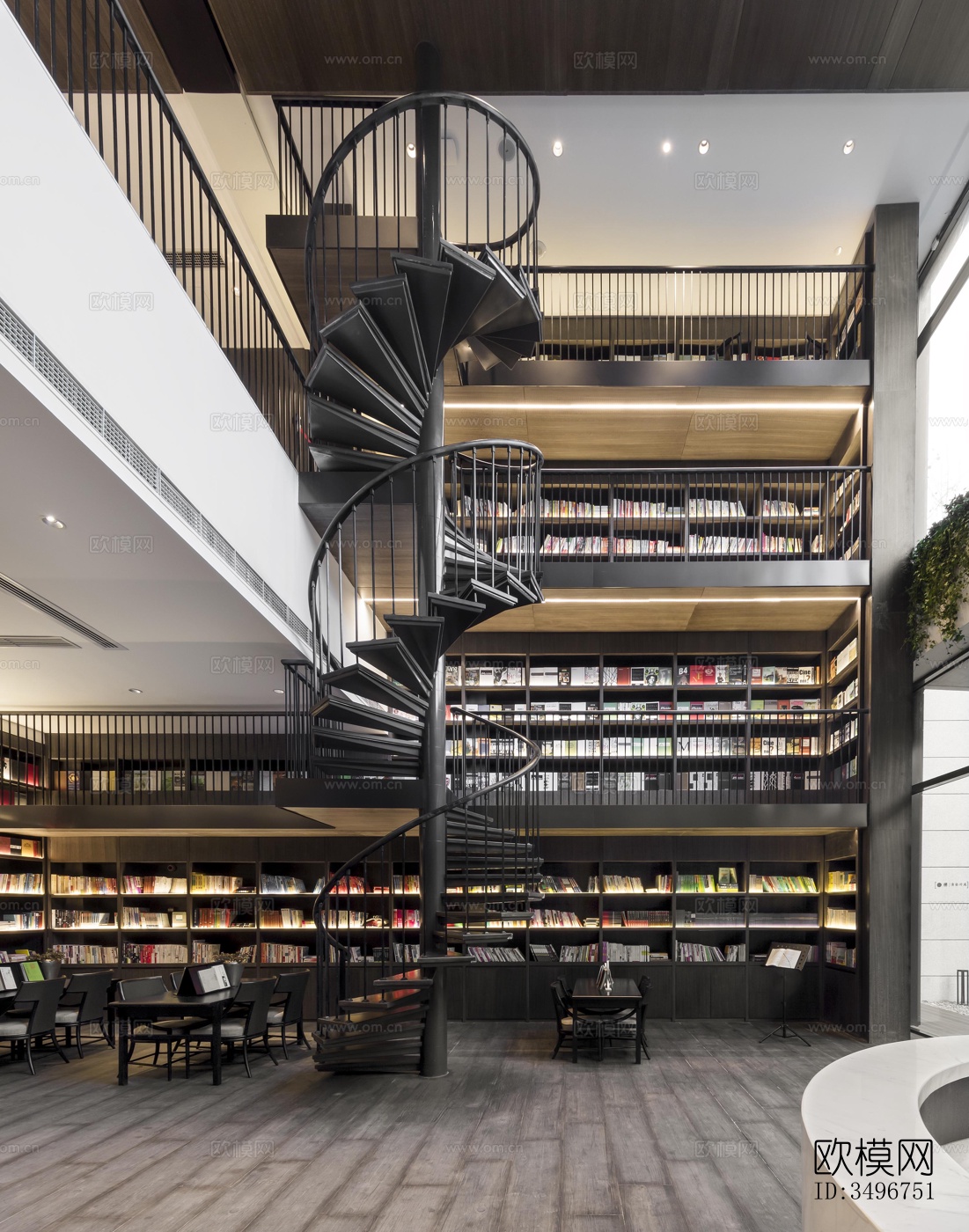 新中式售楼处效果图下载（渲染图15）