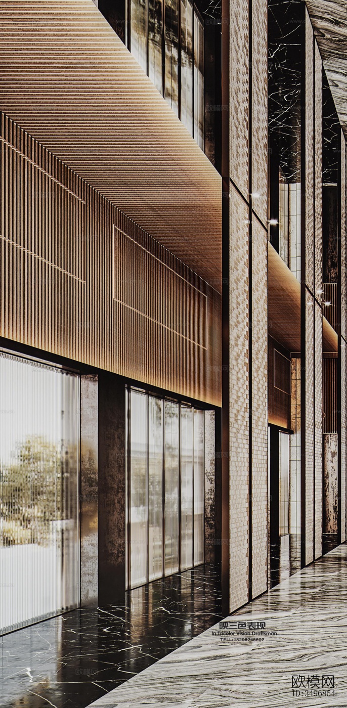 现代售楼处效果图下载（渲染图9）