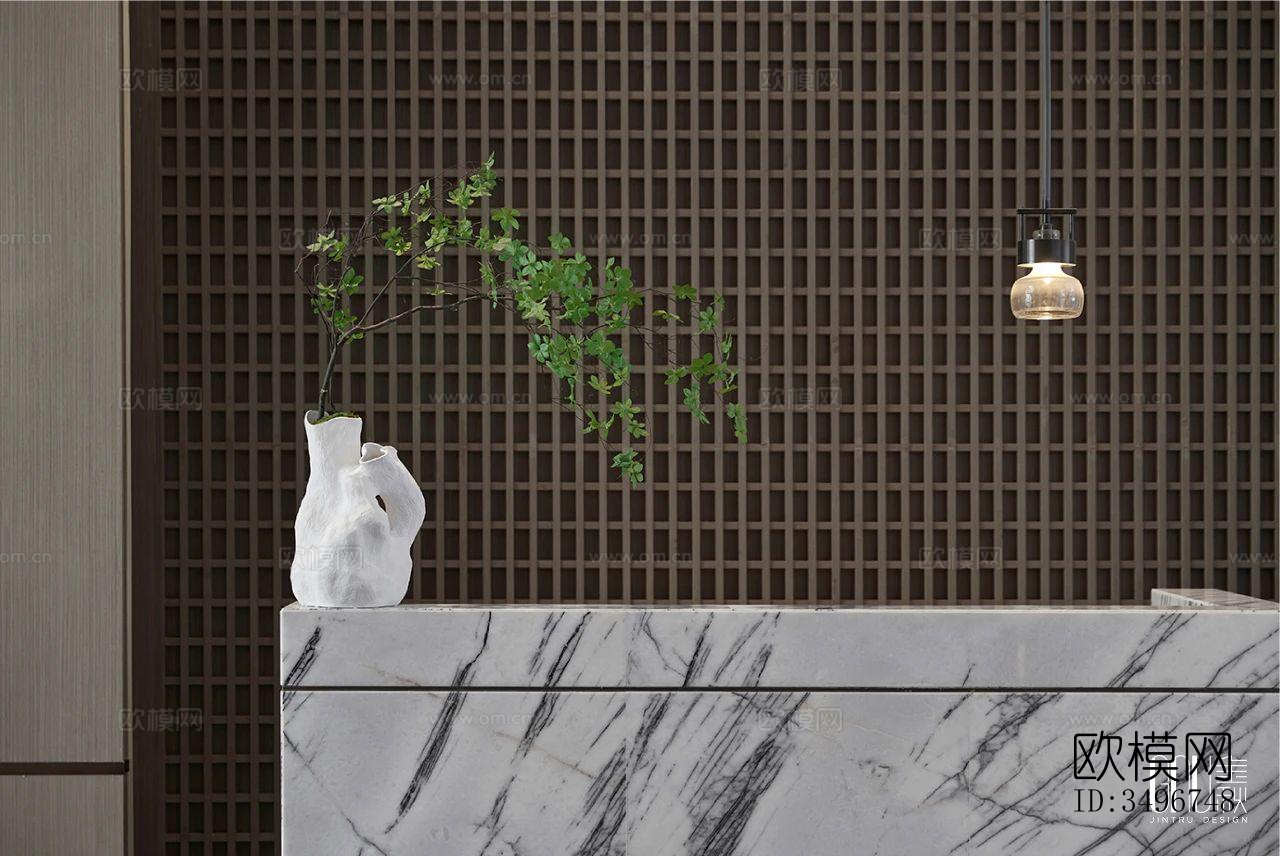 新中式售楼处效果图下载（渲染图5）