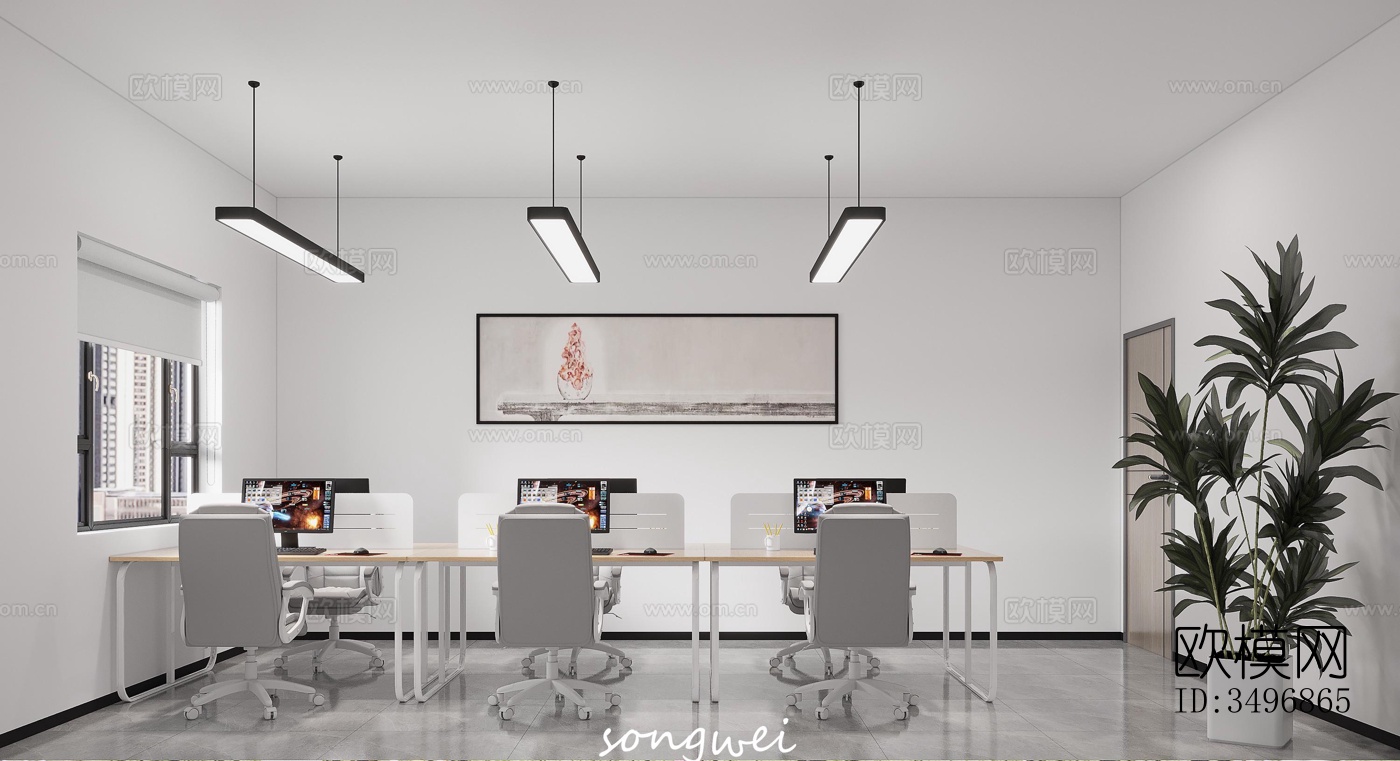 现代售楼处效果图下载（渲染图9）