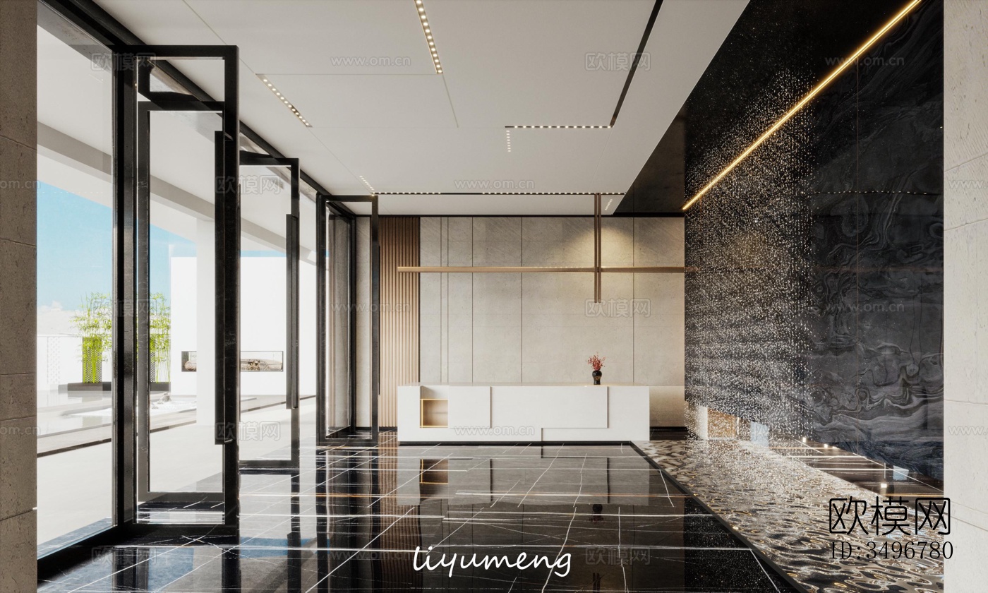 现代售楼处效果图下载（渲染图7）