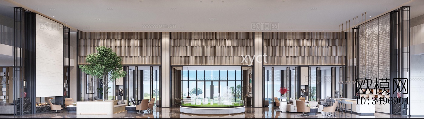 现代售楼处效果图下载（渲染图5）