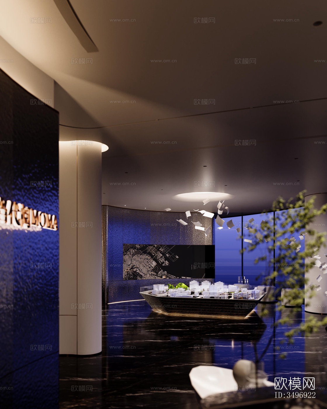 现代售楼处效果图下载（渲染图11）