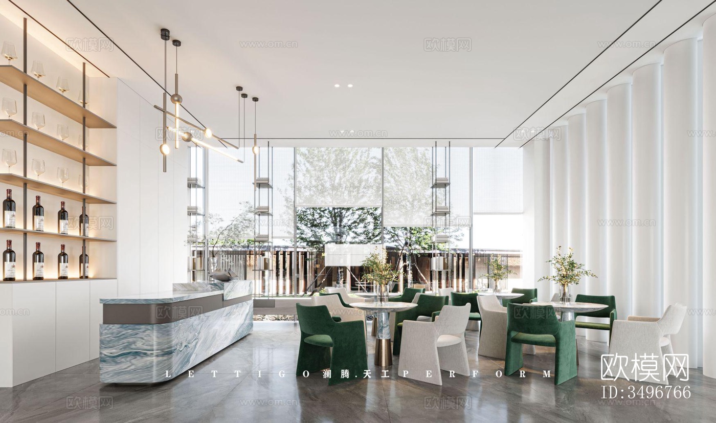 现代售楼处效果图下载（渲染图4）