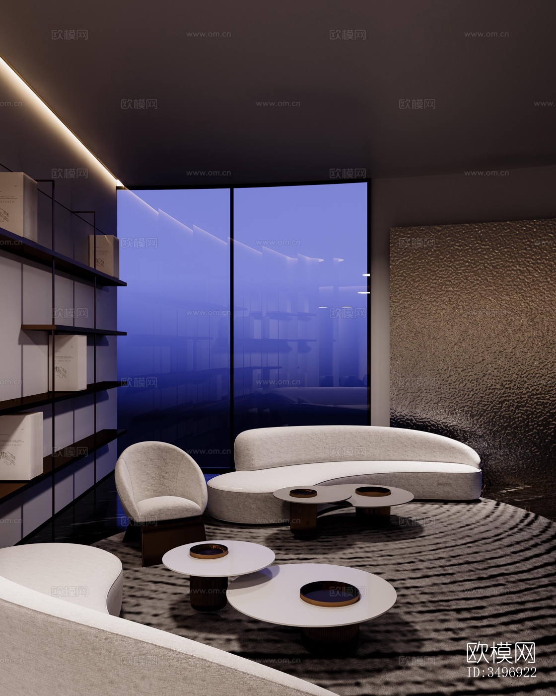 现代售楼处效果图下载（渲染图4）