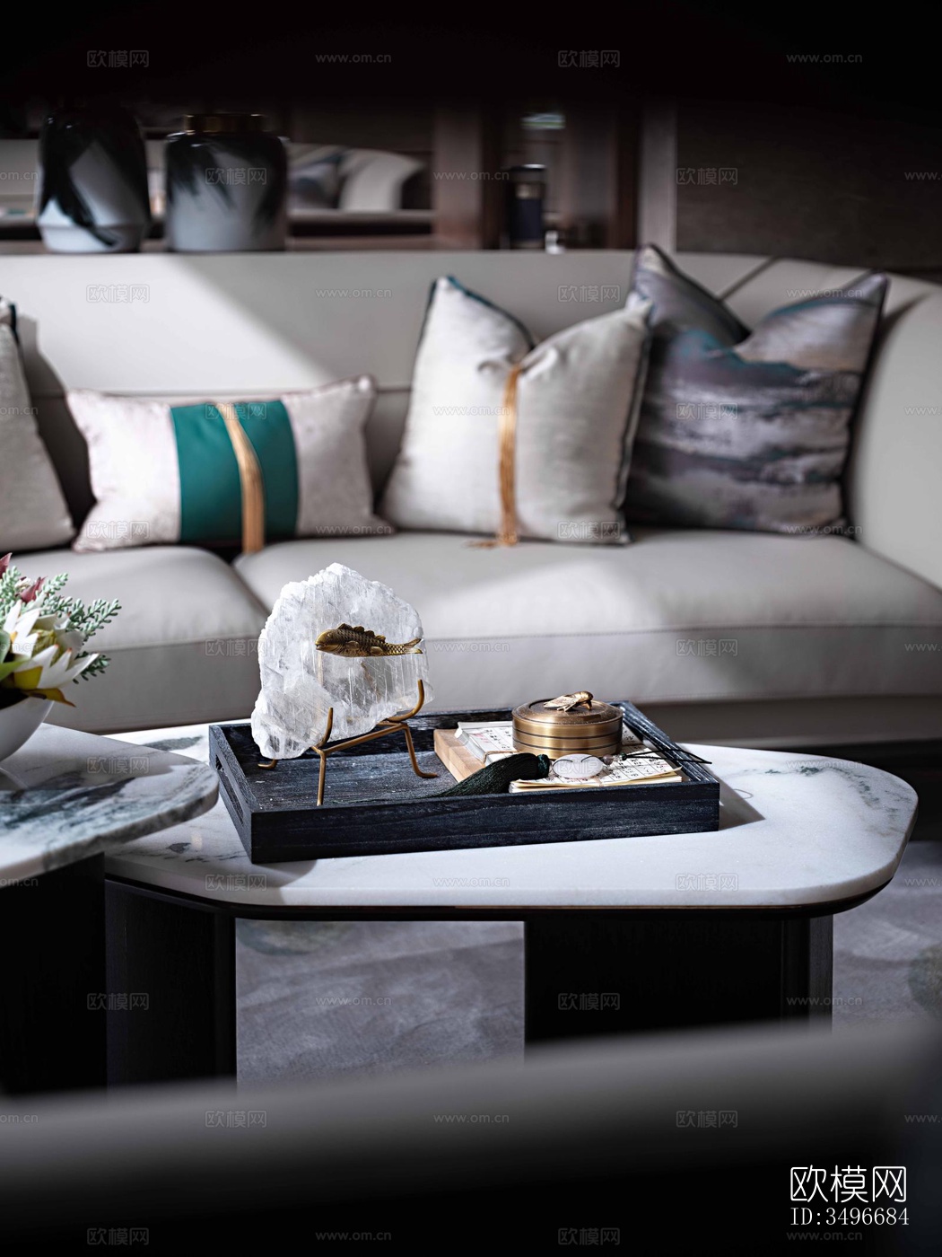 新中式售楼处效果图下载（渲染图3）