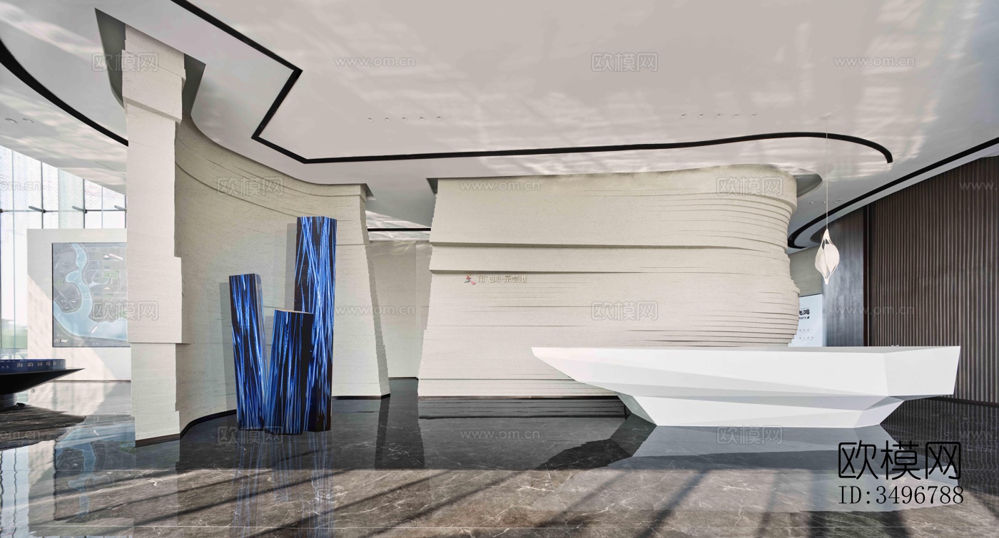 现代售楼处效果图下载（渲染图14）