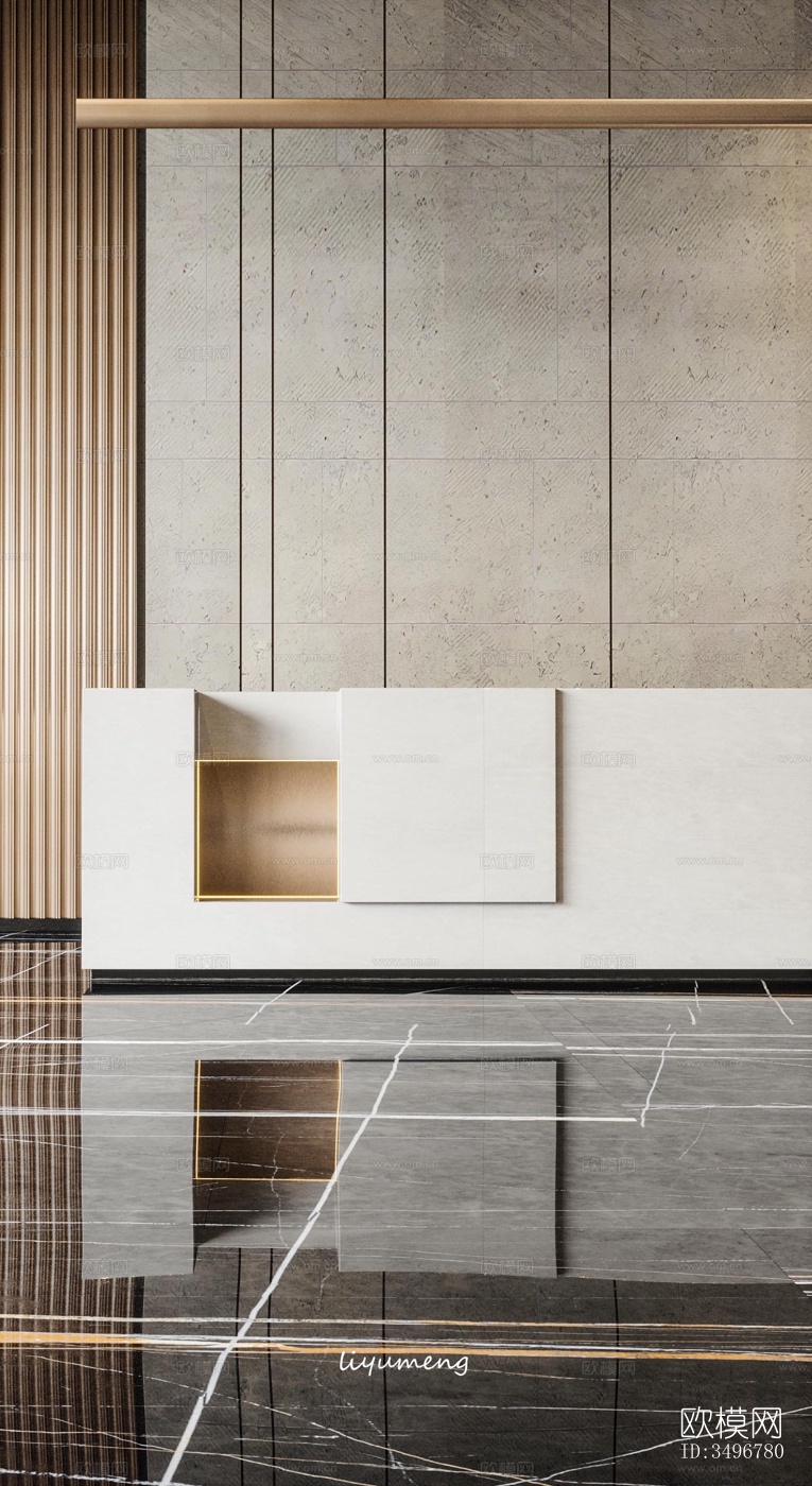 现代售楼处效果图下载（渲染图6）