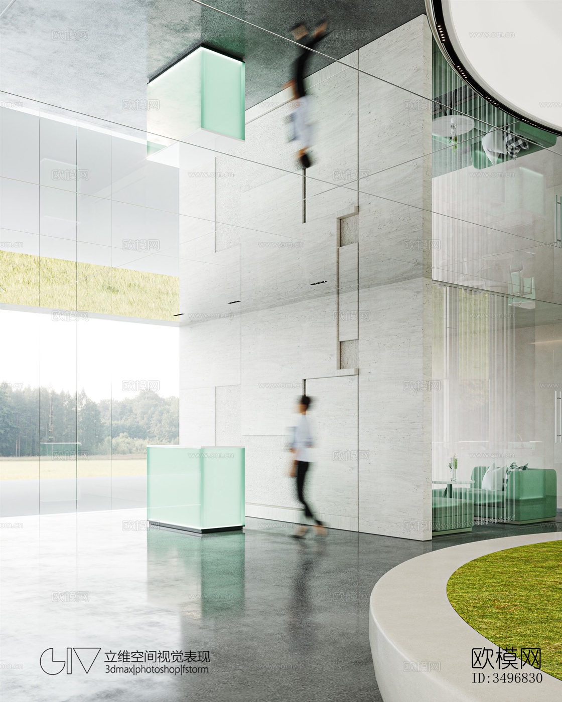 现代售楼处效果图下载（渲染图17）