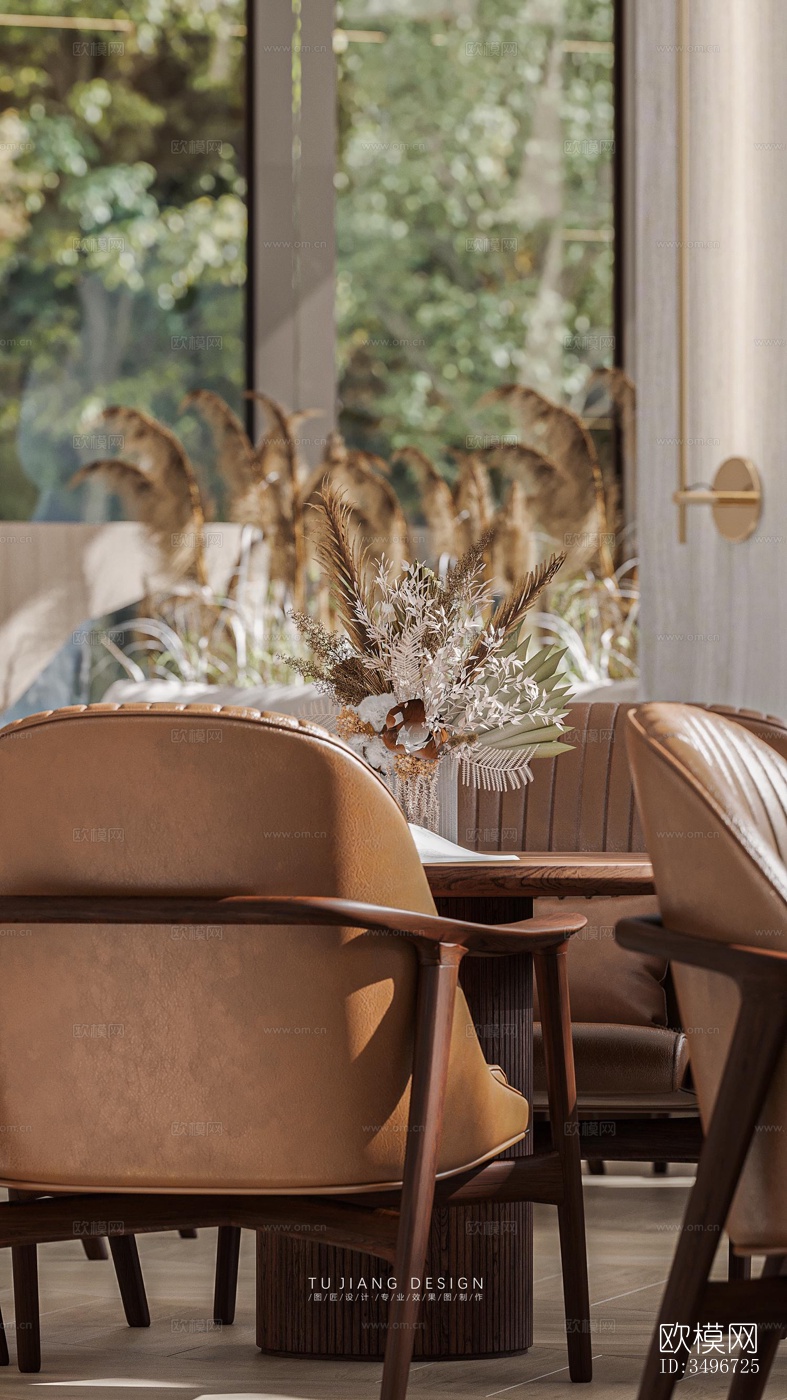 新中式售楼处效果图下载（渲染图2）