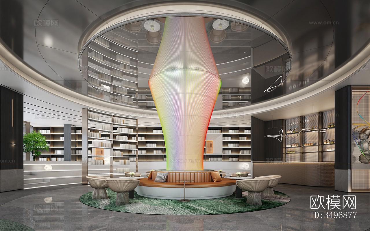 现代售楼处效果图下载（渲染图13）